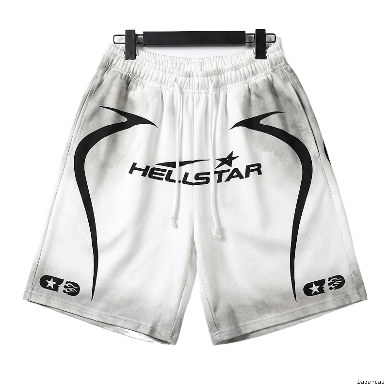 Hellstar Trendy Style White Shorts