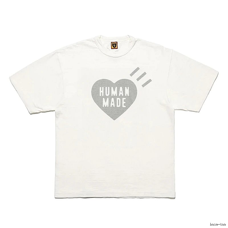 Human Made Statement Heart logo T-shirt Black Green Human for Easy Pairing