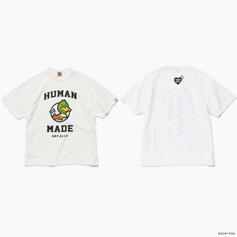 Human Made Weekend Heart logo T-shirt Black Green Human for Weekend Wear