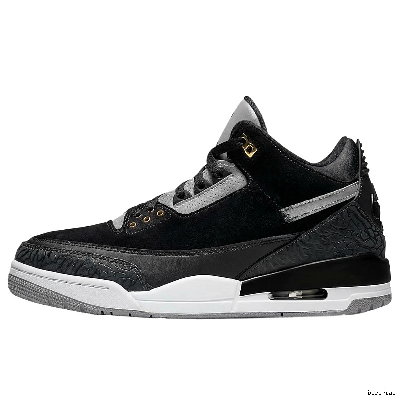 Jordan AJ3 Black and Gray Retro Sports Shoes