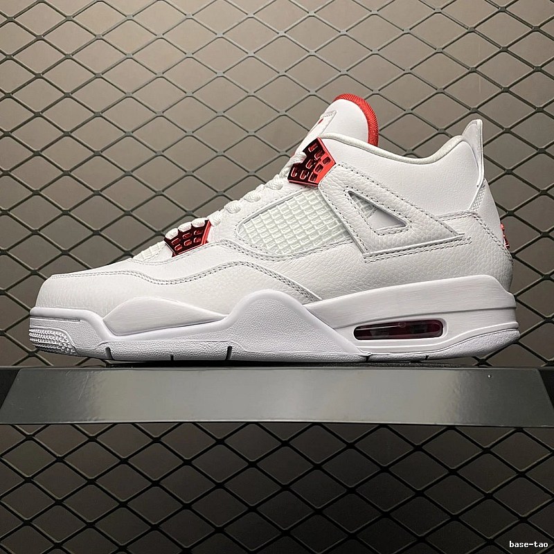 Jordan Basketball High-Tops, White and Red and Perforated Toe