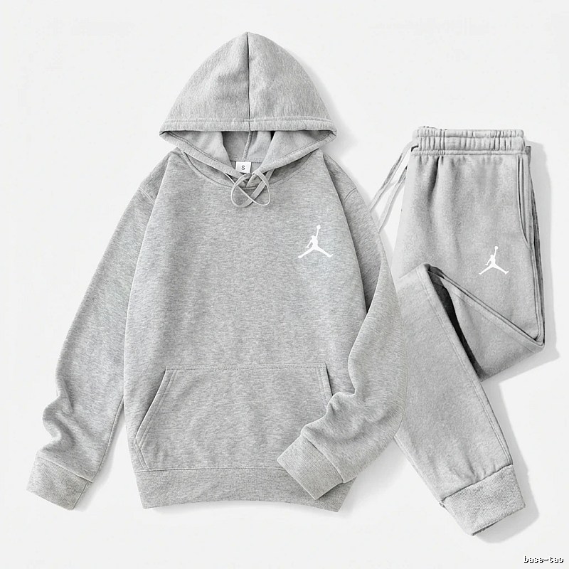 Jordan gray casual sportswear set