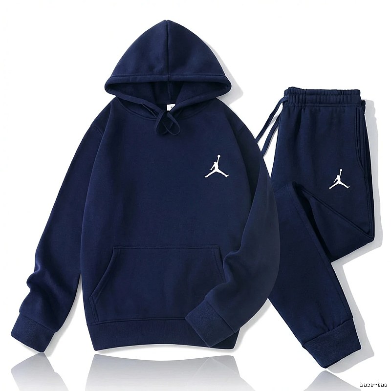 Jordan sportswear style navy blue suit set