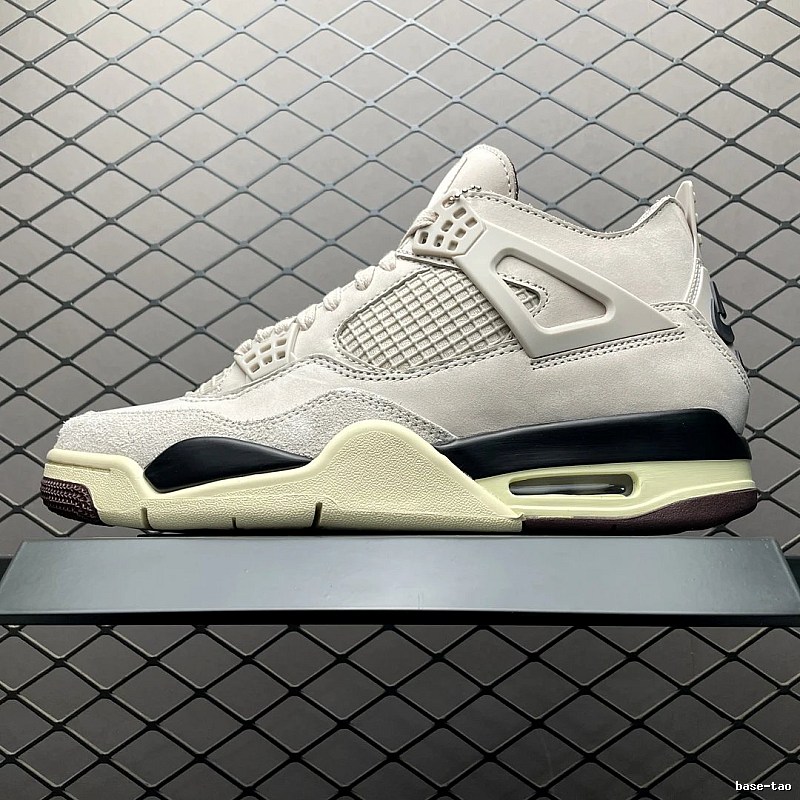 Jordan White and Black Color-Blocked Panels Basketball High-Tops