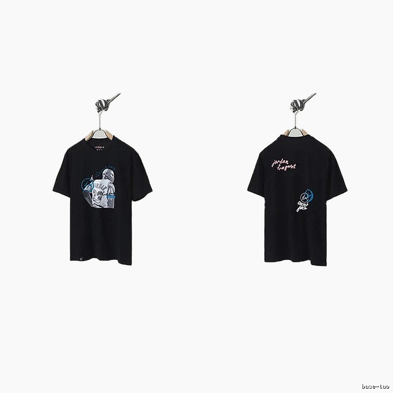 Jordan x TS Co-branded Street Style Black T-shirt