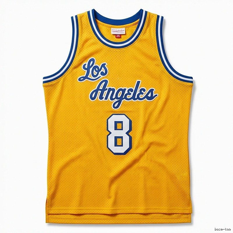 Kobe Los Angeles retro-style yellow jersey