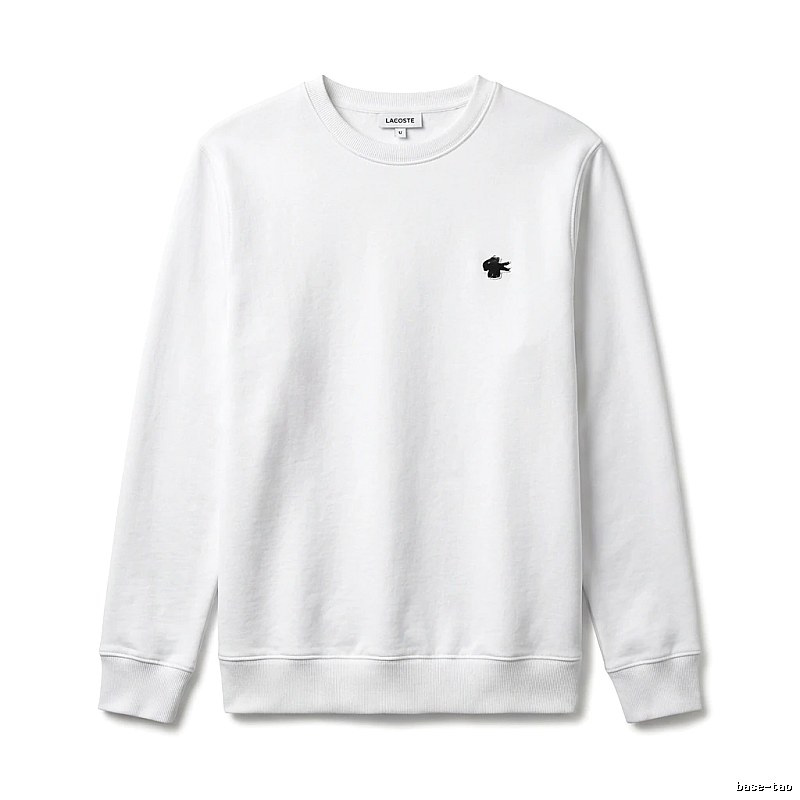 Lacoste simple style white sweatshirt