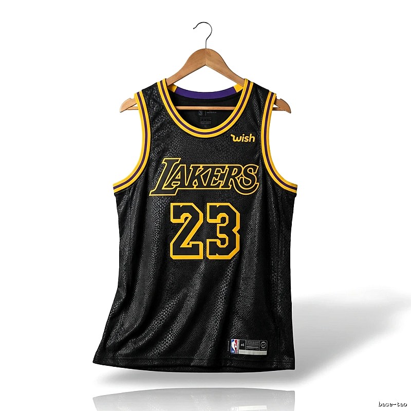 LBJ Lakers retro black jersey
