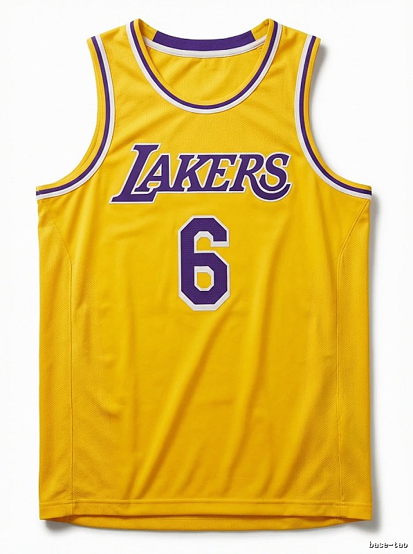 LBJ's No. 6 yellow jersey of the Lakers.