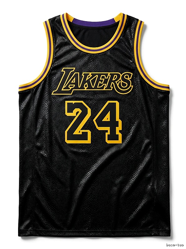 Los Angeles Lakers No. 24 black jersey.