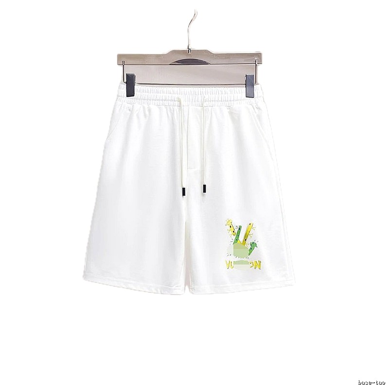 Louis Vuitton Cartoon Print Casual White Shorts