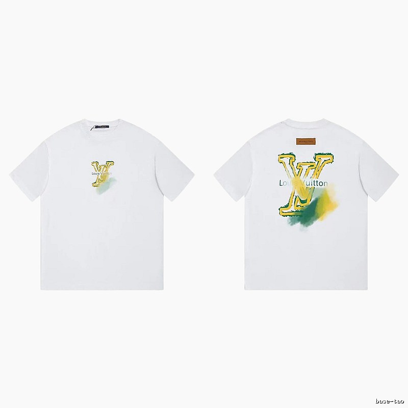 Louis Vuitton LV Printed Casual Style White T-Shirt