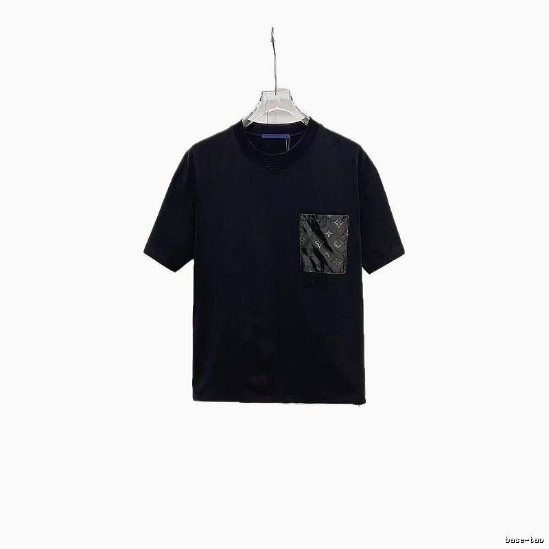 Louis Vuitton Monogram Casual Style Black T-Shirt