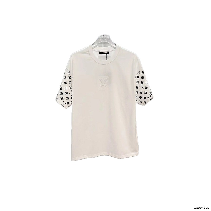 Louis Vuitton Monogram Patchwork Street-Luxury Style White T-Shirt