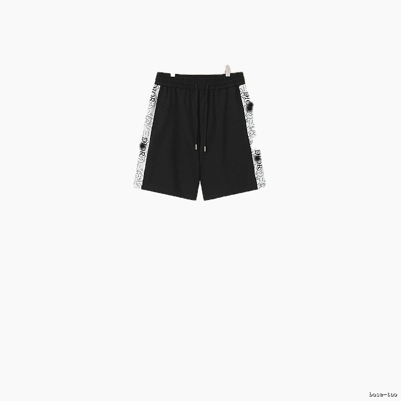 Louis Vuitton Side Print Casual Black Shorts