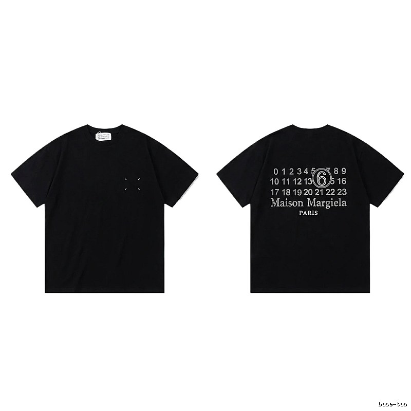 Maison Margiela black T-shirt with digital printing