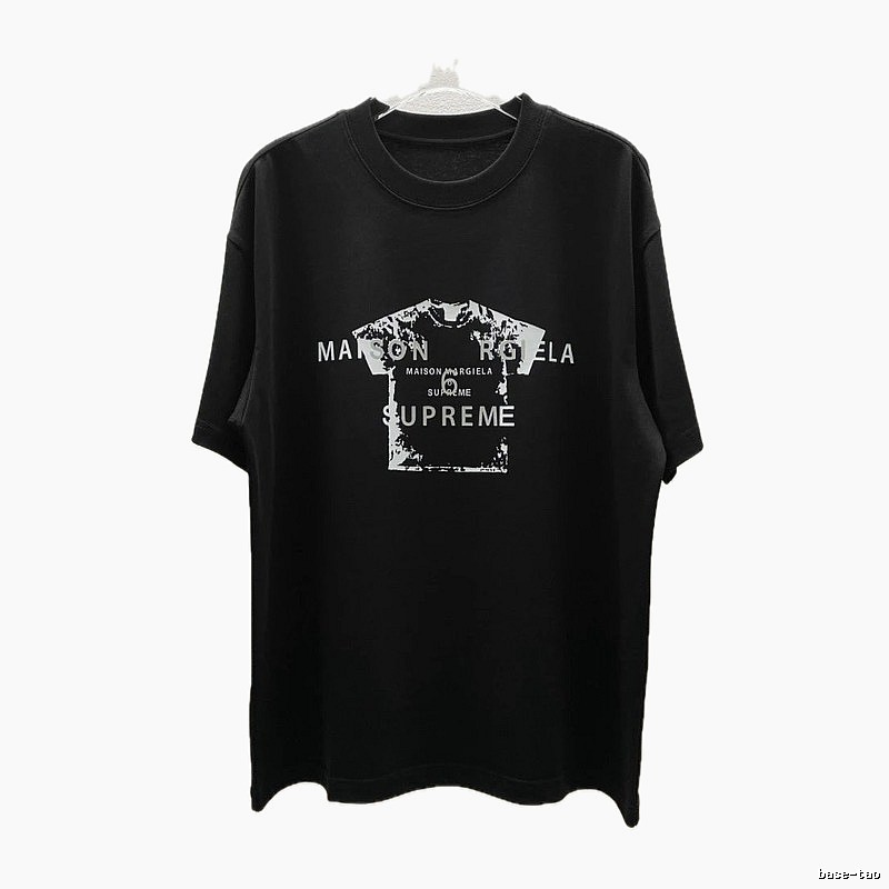 Maison Margiela Co-branded Street-style Black T-Shirt