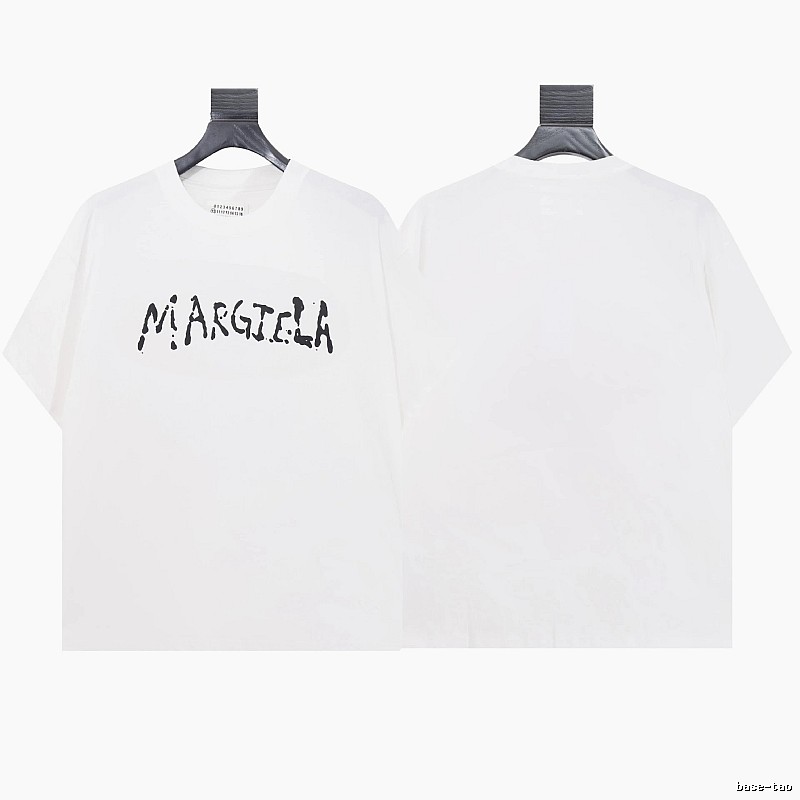 Maison Margiela Graffiti Street Style White T-shirt