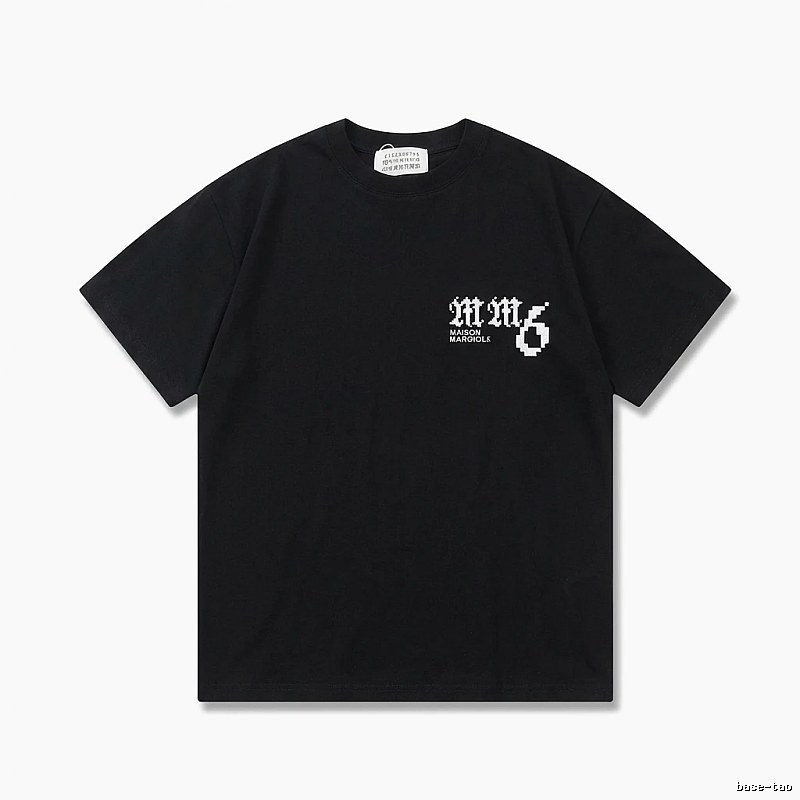 Maison Margiela pixel - style black T - shirt
