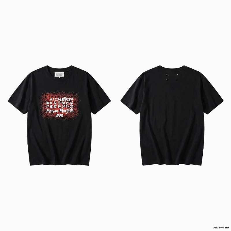 Maison Margiela Printed Style Black T-shirt