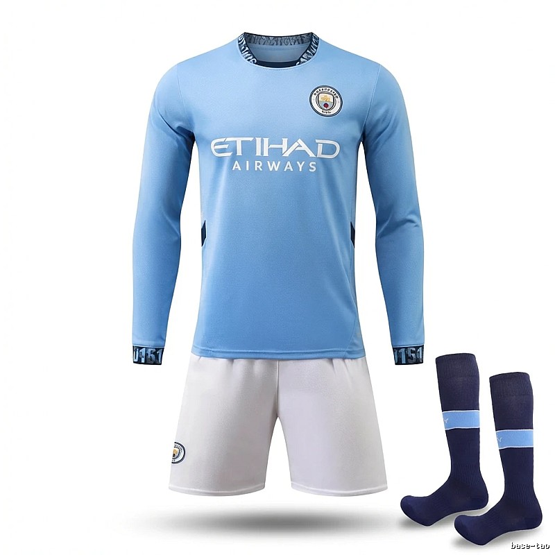 MCFC Manchester City Football Club Kit Set (Blue and White Color Scheme)