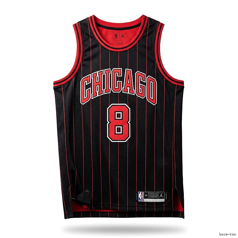 Michael Jordan striped jersey