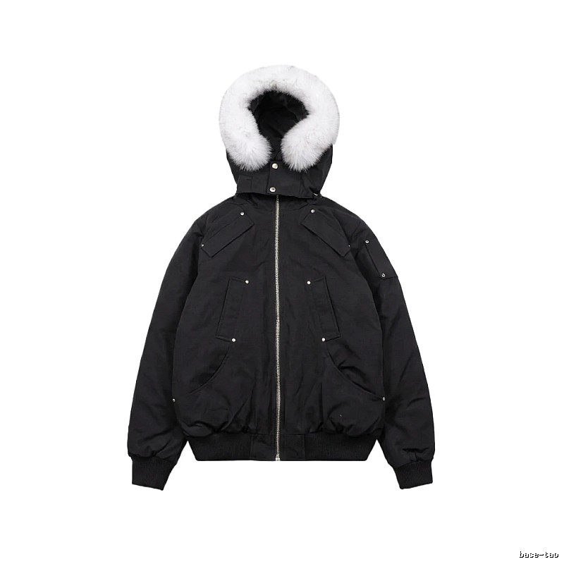 Michael Kors black utility-style down jacket