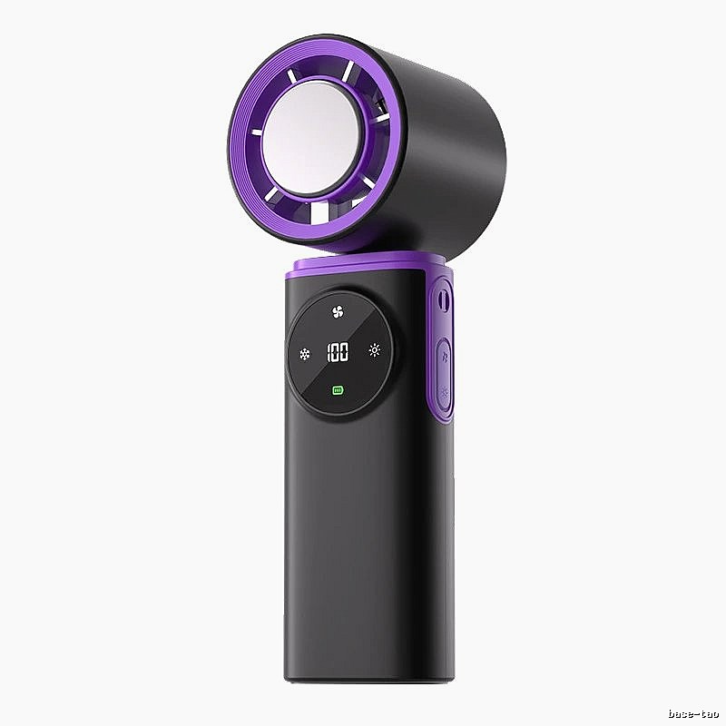 Mini Handheld Cooling Fan For Portable Airflow Gray Ice-compress Version