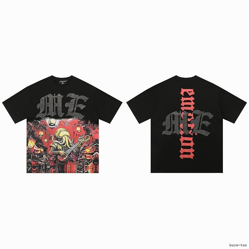 Mixed Emotion Cthulhu Gothic Style Black T-Shirt