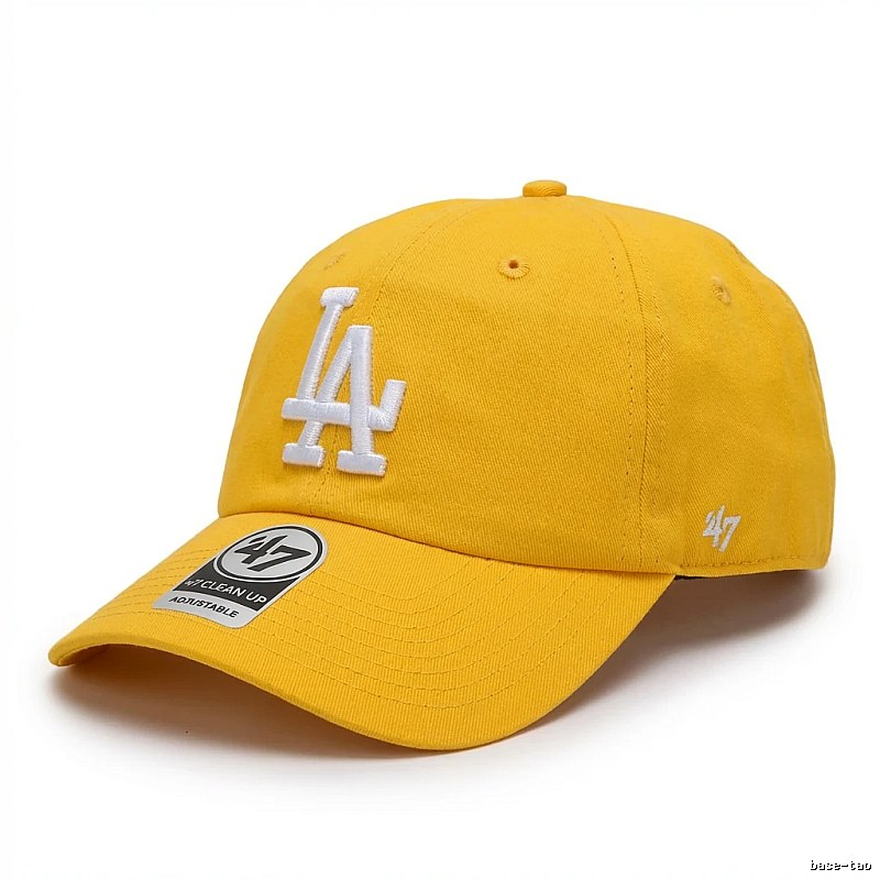 MLB baseball style yellow baseball cap