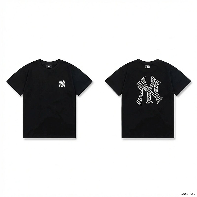 MLB NY Series Trendy and Cool Style Black T-shirt