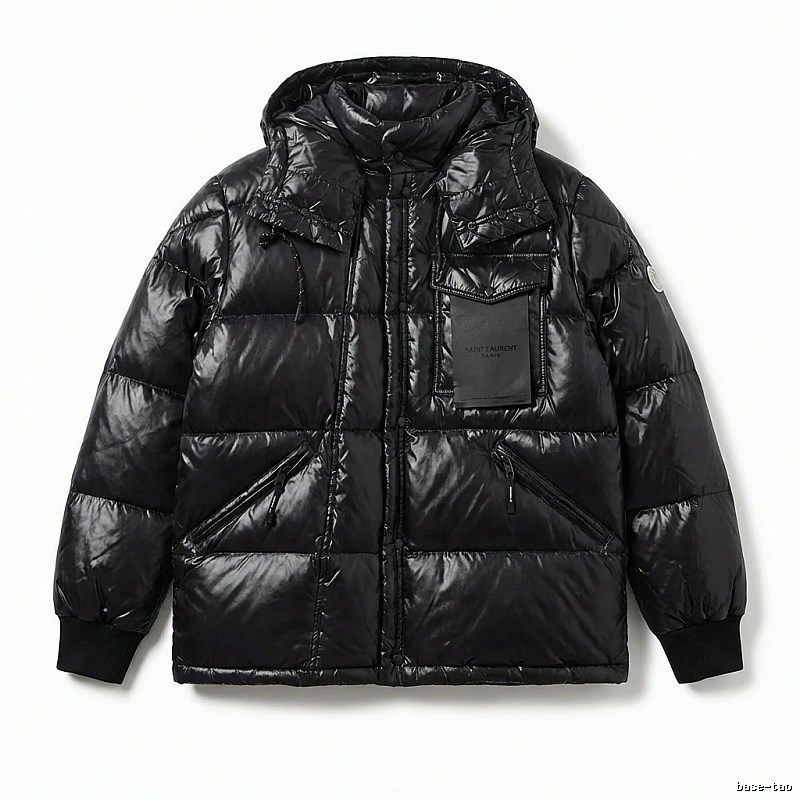 Moncler black trendy and cool down jacket