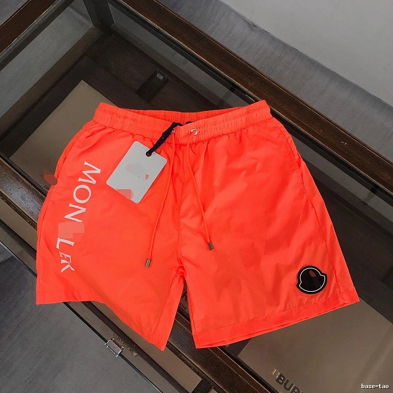 Moncler Casual Style Bright Orange Beach Shorts