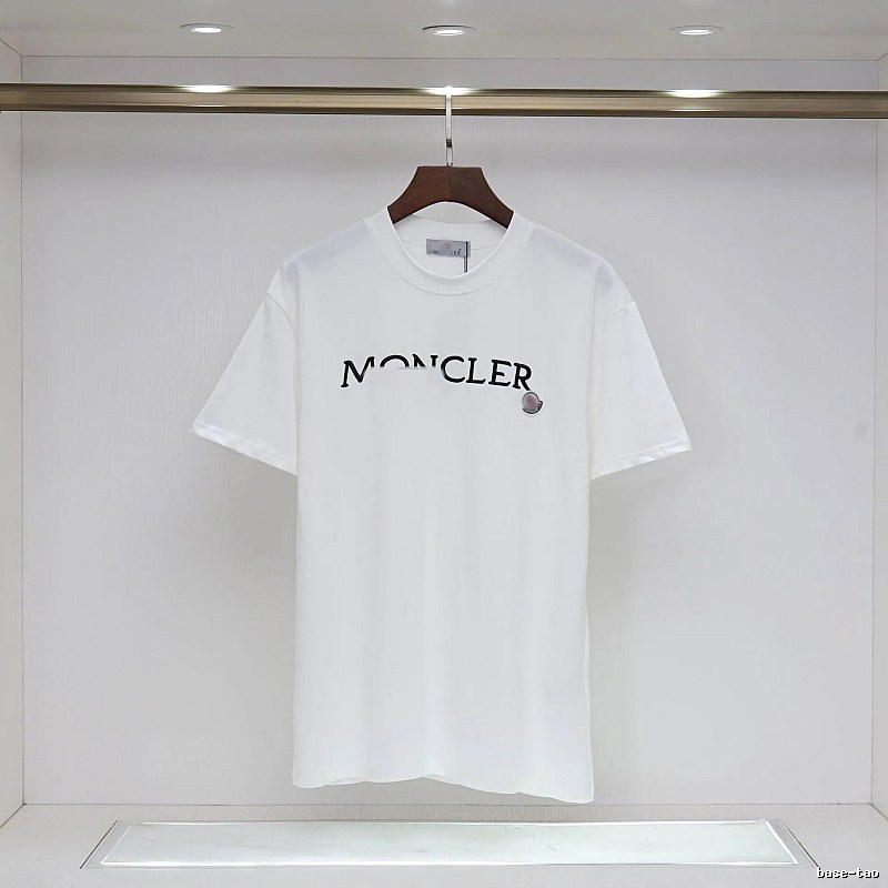 Moncler Classic Collection Minimalist Style White Short-sleeve T-shirt