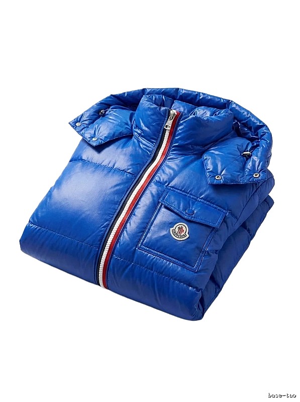 Moncler down jacket in a fashionable blue style