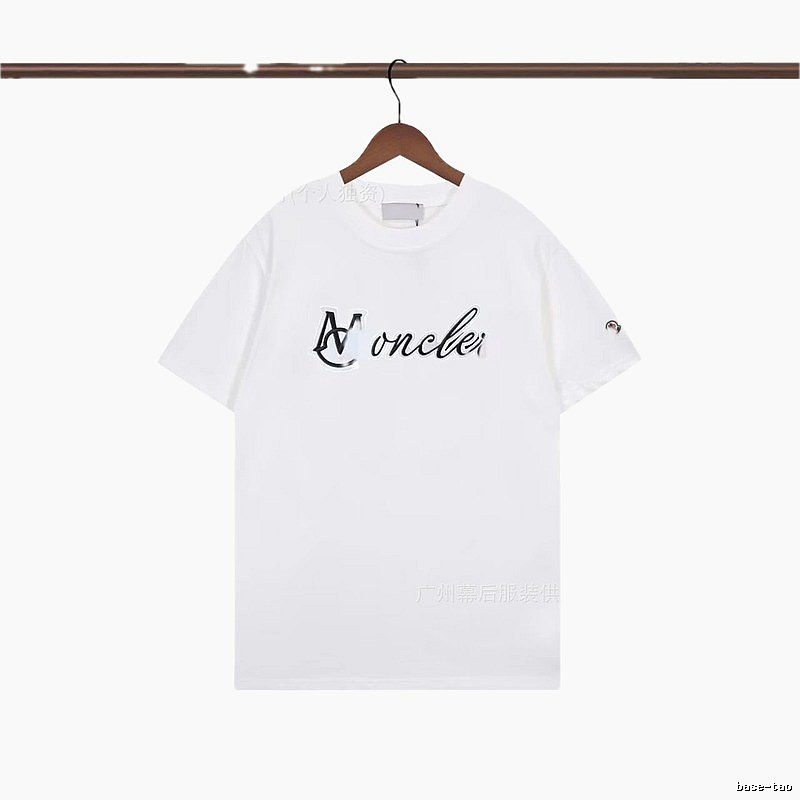 Moncler Letter Print Casual White T-Shirt