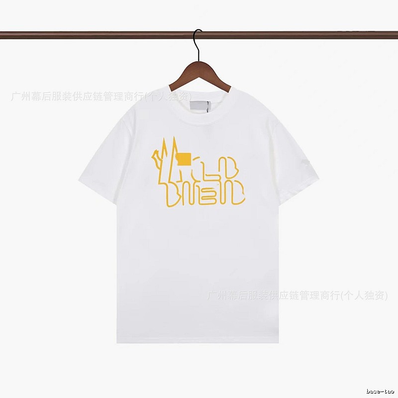 Moncler Line Sketch Print Casual Style White T-Shirt