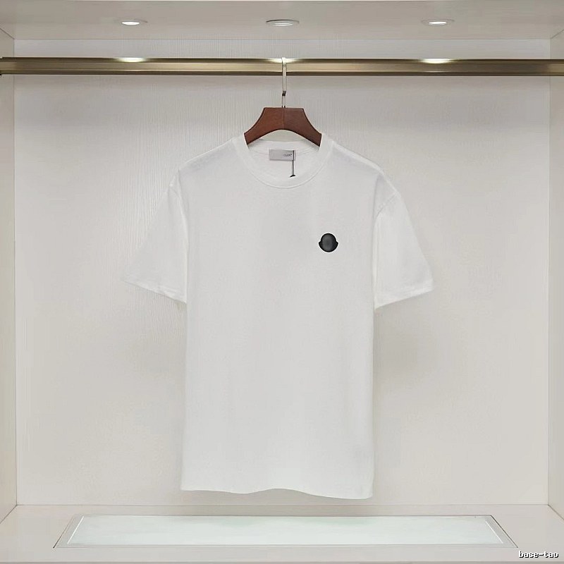 Moncler Minimalist Casual Style White Short-sleeved T-shirt