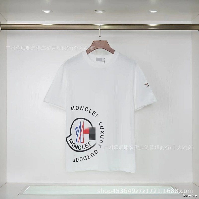 Moncler Outdoor Casual Style White Short-sleeve T-shirt
