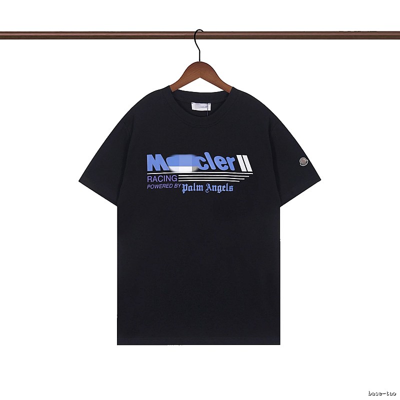 Moncler Racing Co-branded Street Style Black Short-sleeve T-shirt