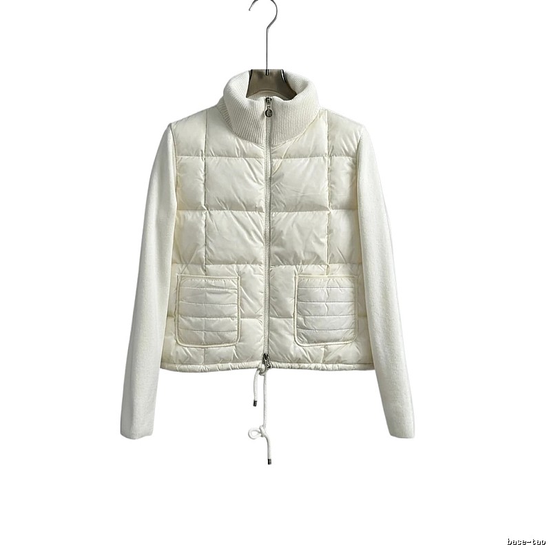 Moncler retro-style white down jacket