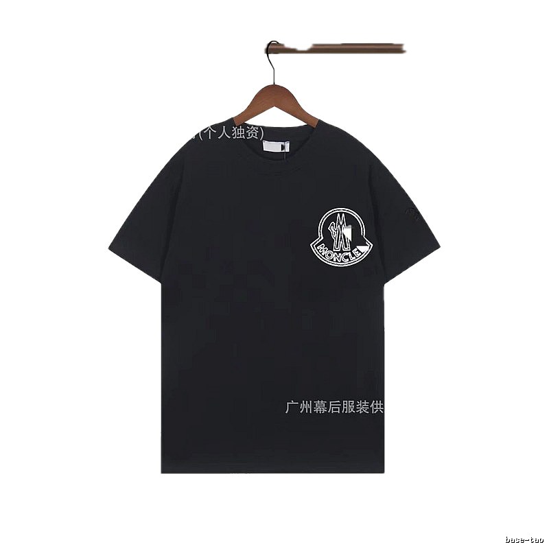 Moncler Trendy Printed Black T-Shirt