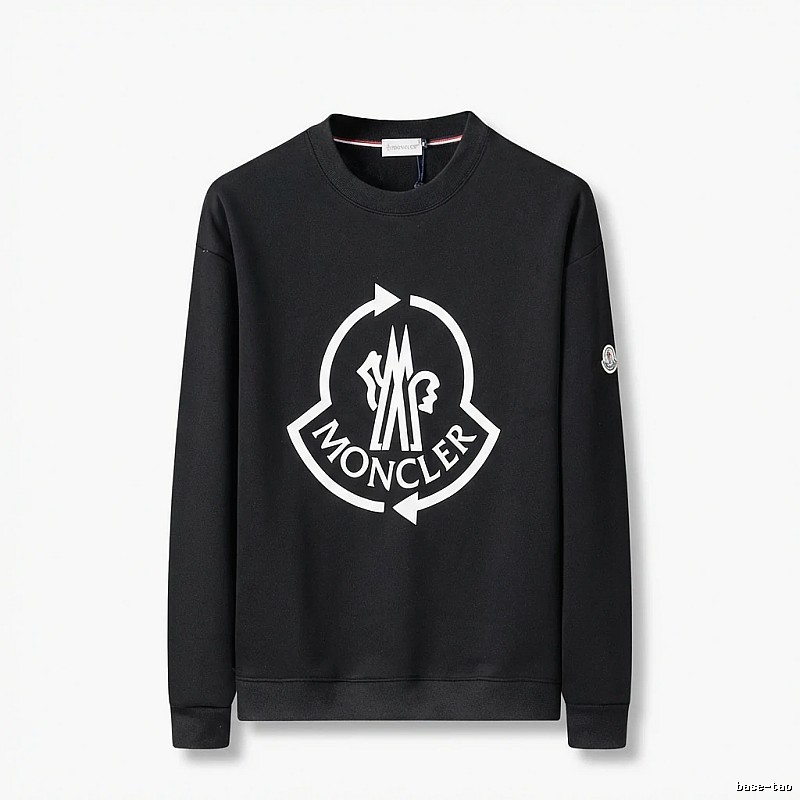 Moncler's classic trendy black sweatshirt