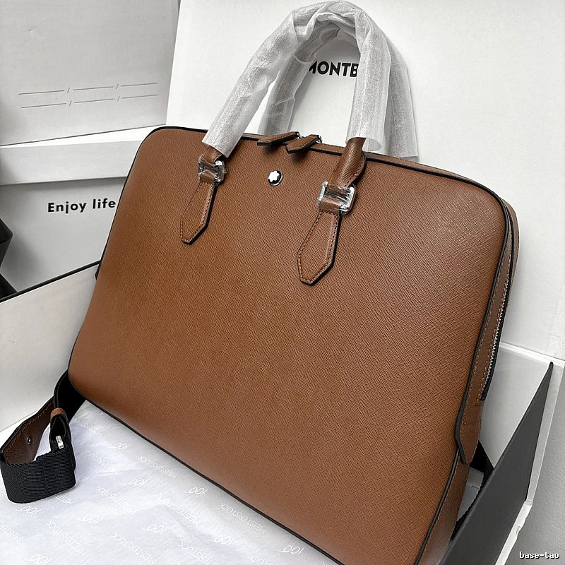 Montblanc Briefcase bag Brown Structured Document Shoulder