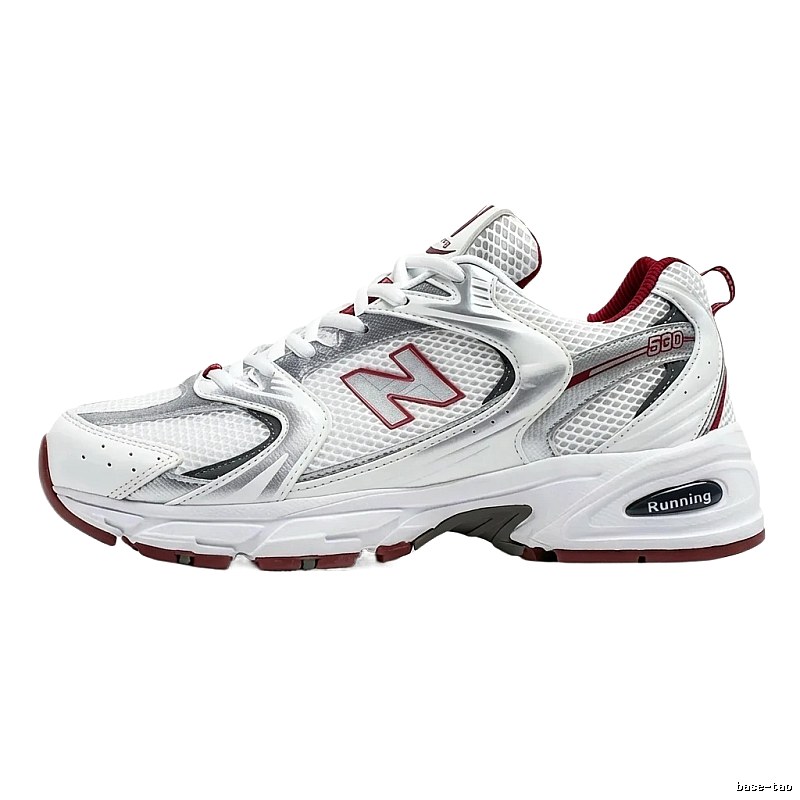New Balance 530 retro-style red and white sports shoes