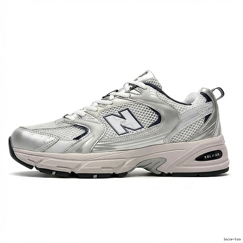New Balance 530 Series Silver-White Retro Sports Shoes