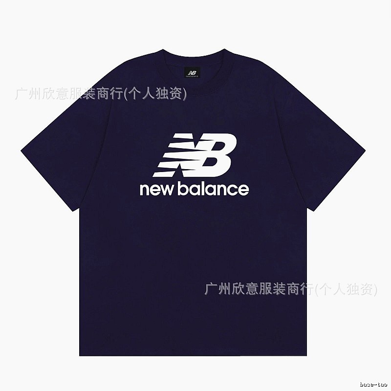 New Balance Printed Casual Navy Short-sleeve T-shirt