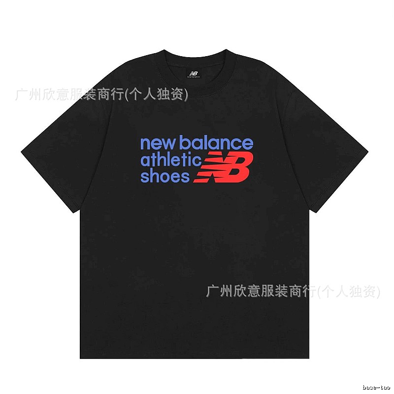 New Balance Sports Casual Style Black Short-sleeve T-shirt