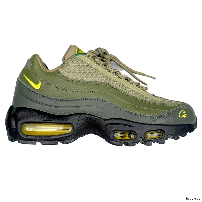 Nike Air Max 95 Retro Style Olive Green Sports Shoes