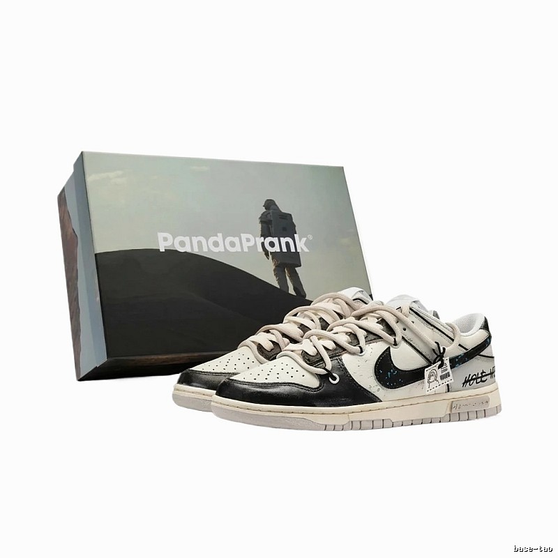 Nike Dunk Black and White Trendy Sneakers